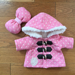 ruto様専用★ シェリーメイ*Sサイズ★耳穴付きダッフルコートとリボンセット♪ピンク
