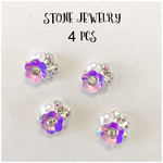  【再販】stone jewelry   パープル オーロラ