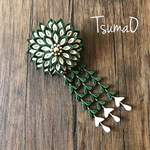  つまみ細工  大菊かんざし