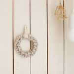 極太毛糸のほっこりwreath *grey