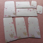 和紙花柄封筒セット　（桜と紅葉）8枚　送料無料