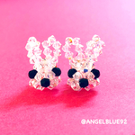 ✴︎クリスタルうさぎ✴︎ ピアス イヤリング オーダーメイド