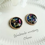 ♡×1000  大ぶり colorful flower イヤリング/ピアス
