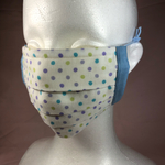 水玉のシンプル☆プリーツマスク   ワイヤー入り