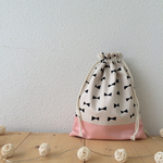 ribbon×light pink＊着替え入れ＊体育着入れ＊入園入学