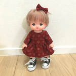 送料無料 メルちゃん 秋冬ワンピース&リボン