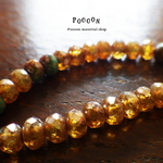 5*3mm  champagne *picaso ミニボタンカット チェコビーズ 20個