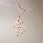 【再販】三角フレームの幾何学✨ロングネックレス