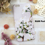 桜 ソメイヨシノ柄デコパージュ スマホケースiPhoneSE/iPhone6/iPhone7/iPhone8/iPhoneX/iPhone6Plus&iPhone7Plus/iPhone8Plus