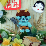 節分・鬼リース　３
