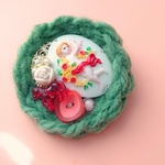 もこもこブローチ👼エンゼル👼