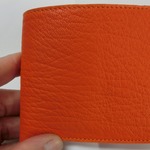 luce★888様オーダー分   二つ折り財布オレンジ