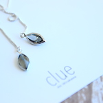 Marquise cut  silver