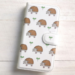 ハリネズミ  スマホケース  手帳型