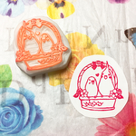 再販＊オカメ×セキセイ♡inバスケット 仲良しスタンプ🌸