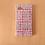 *リバティ生地使用*受注製作*ミナペルホネン*スリーピングローズ*レッド*iPhoneケース*iPhoneカバー*スマホケース*スマホカバー