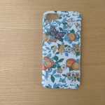 *リバティ生地使用*受注製作*オーチャード*オレンジ*iPhoneケース*iPhoneカバー*スマホケース*スマホカバー