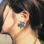 スター コンチョ ピアス シルバー