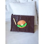 I ♥︎ hamburger cluch bag (blown)