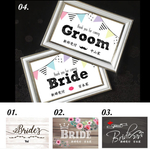 ハガキ受付サイン2枚【ご両家名・お名前】結婚式　ウェディング 送料無料 ウッド フラワー 黒板風