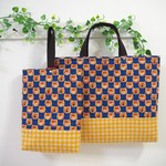 にっこりガオー！クマさん レッスンバッグ＆シューズ入れ 青