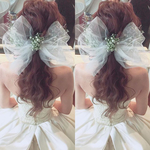 チュールリボン♡ヘッドドレス♡ヘッドパーツ