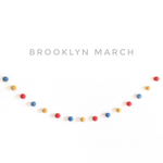 『旅するガーランド』Brooklyn March〜ブルックリンの昼下がり フェルトボールガーランド〜