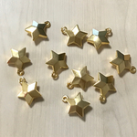 GOLD STAR CHARM BEADS