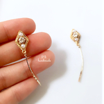 antique×ウェーブバー＊イヤリング 