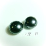 再々販!! ＡＡＡランク・11～11.5ミリ・ブルーブラック淡水パールのピアス・イヤリング