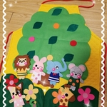 ハンドメイド★どうぶつ★かくれんぼ★エプロン遊び