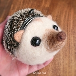 【がまぐちポーチ】ハリネズミのくりくりさん