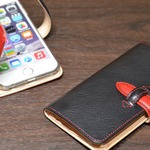 【カラーが選べる】イタリアンレザー　手帳型 iPhone 6 / 6s ケース