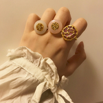 bubbly ring (pink gold)