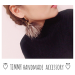 くりぬき べっ甲ピアス マラボーファーピアス