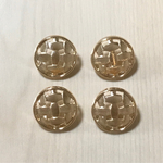 ●18㎜● GOLD DESIGN BUTTON CABOCHON PARTS