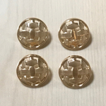 ●22㎜● GOLD DESIGN BUTTON CABOCHON PARTS
