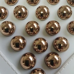 【小6個】 メタリック ブロンズ 14mm カボション