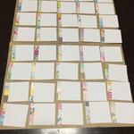 かわいいミニメッセージカード①⑦