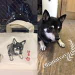 似顔絵お散歩バック