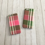 パステルグラデーションチェック iPhoneケース