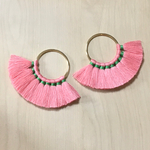 PINK FRINGE TASSEL GOLD RING PARTS