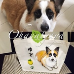 似顔絵お散歩バックオーダーメイド