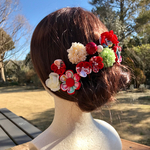 髪飾り  つまみ細工  卒業式