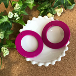 ヴィンテージアクリルフープパーツ ピンク 50mm 2個セット