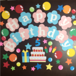 ◆横幅70cm◆誕生日◆壁面飾り◆うすいピンク ×うすい水色◆