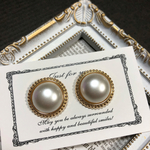 【再販】パール大ぶりピアス