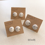シマエナガ餅のピアス