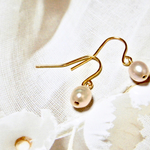 再...再販*Pearl**天然石*淡水パールのピアス  
