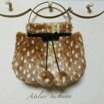 新年特別企画Ⅲ39％OFF☆リボンとポンポンのベンリーがま口☆